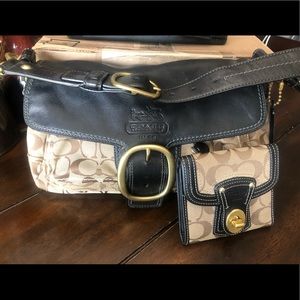 Coach Handbag with matching wallet